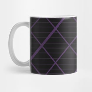 Purple Plaid,  dark Mug